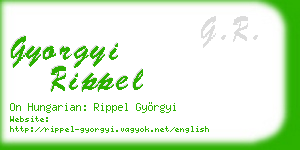gyorgyi rippel business card