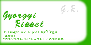 gyorgyi rippel business card